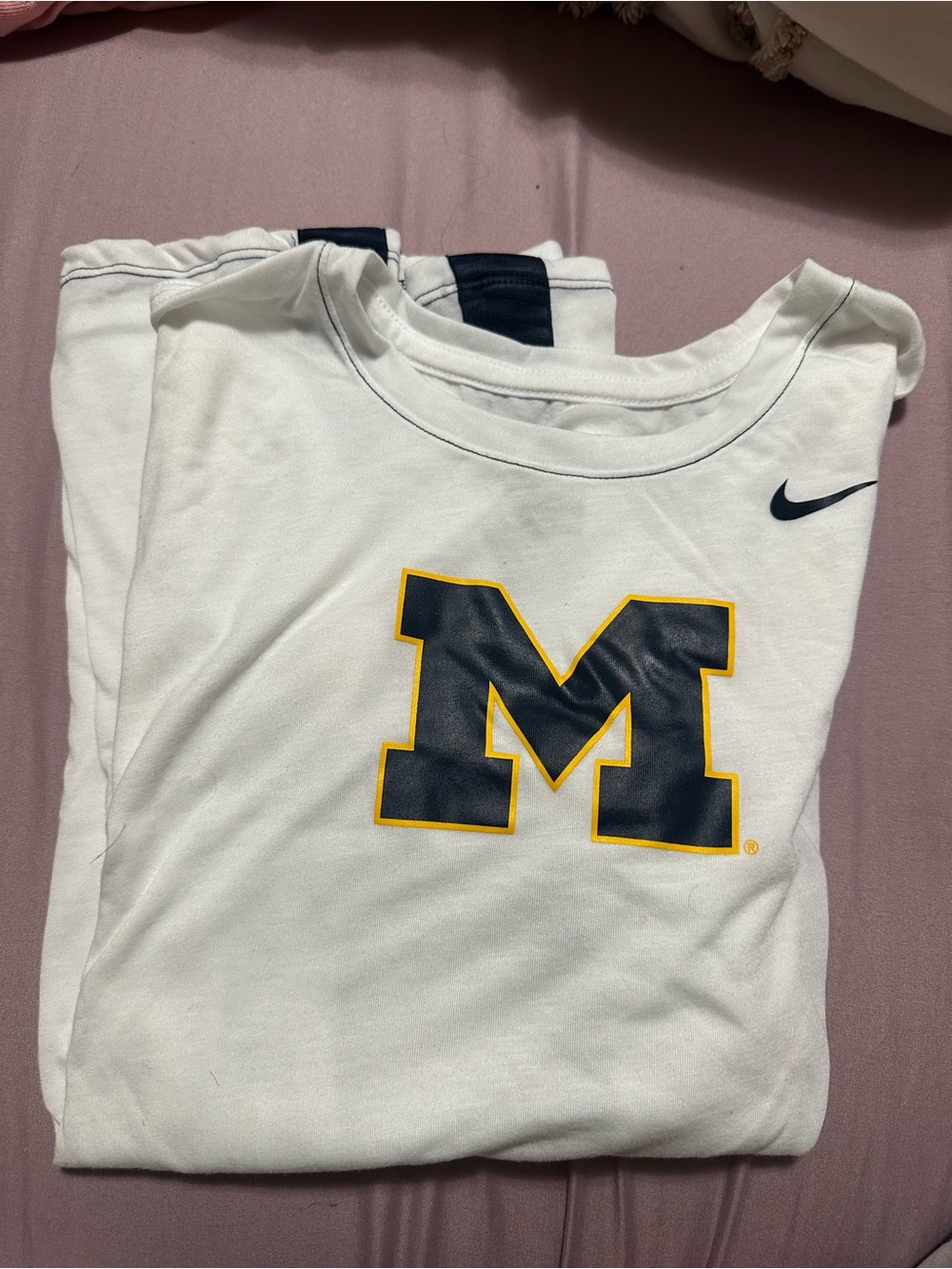 Nike Youth University of Michigan Short-Sleeve Tee Shirt